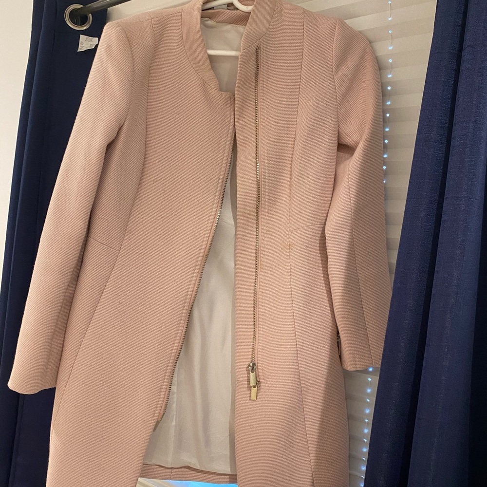 H&M light pink Jacket with gold hardware